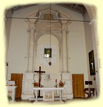 Bagno Vignoni - Chiesa di San Giovanni Battista innen