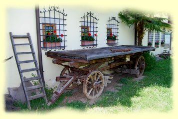 Kaltern - Weinmuseum - Ochsenfuhrwerk Kaltern - Weinmuseum - Ochsenfuhrwerk