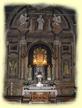 Montalcino - Wallfahrtskirche Madonna del Soccorso - innen