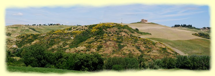 Toskana - Strae von San Quirico und Torrenieri