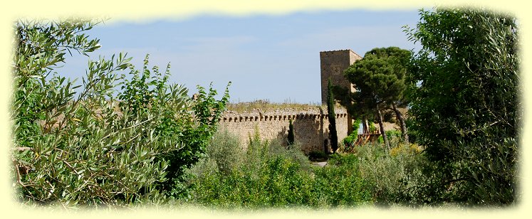 Monticchiello - Festungsmauer