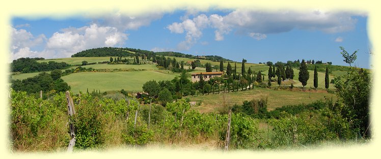 Monticchiello - Strae nach Monticchiello