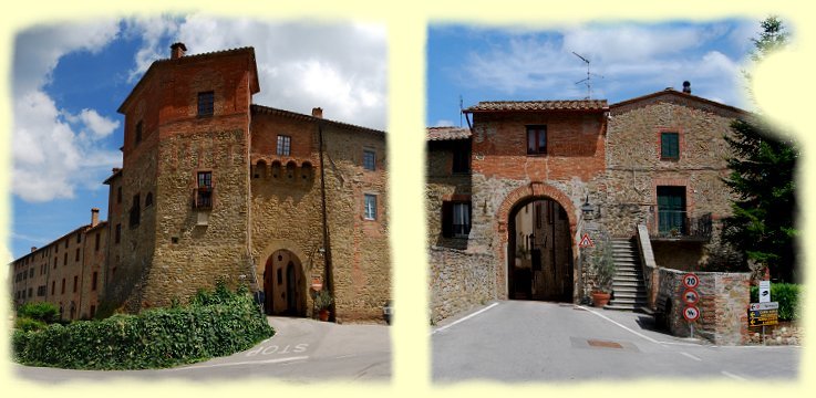 Paciano - Porta Rastrella und Porta Fiorentina