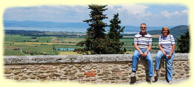 Panicale - Blick zum Lago Trasimeno