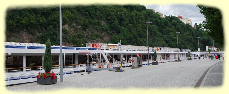 Passau - Anlegestellen der Kreuzfahrtschiffe