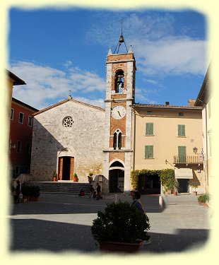 Quirica d´Orcia - Pfarrkirche La Collegiata Quirica d´Orcia - Pfarrkirche La Collegiata