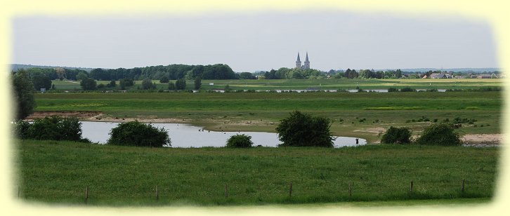 Blick von Bislich nach Xanten