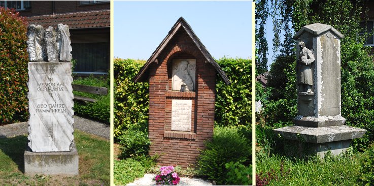 Hamminkeln - Germania-Erinnerungsdenkmal - Bildstock am Schlotweg - Ehrenmal Ringenberger Strae