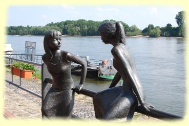 Rees - Skulptur Zwiegespräch von Jürgen Ebert - 2018