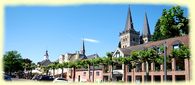 Xantener Dom und die ev. Kirche