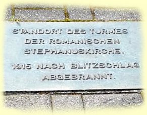 Pfarrkirche St. Stephanus - Gedenktafel Pfarrkirche St. Stephanus - Gedenktafel