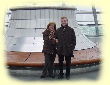 in der Kuppel des Reichstagsgebudes
