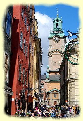 Stockholm - Gamla Stan mit Schwedens Krnungskirche Storkyrkan
