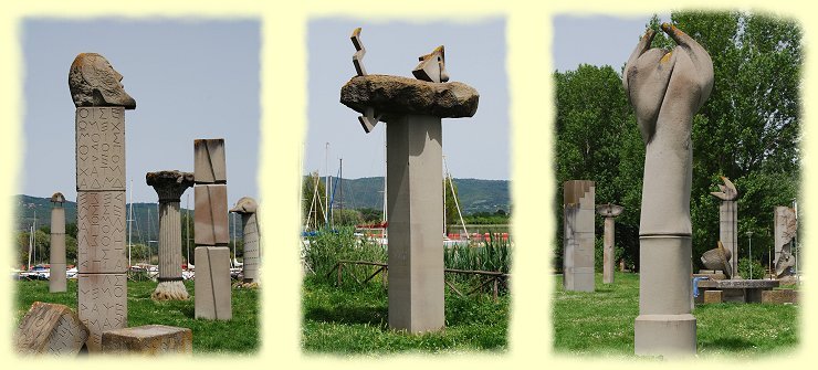 Tuoro sul Trasimeno - Campo del Sole  Sonnenfeld - Skulpturen