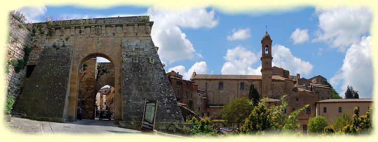 Montepulciano 2014 - Porta al Prato mit Kirche SantAgostino