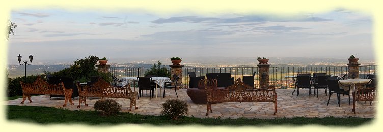 Agriturismo Cima alle Serra - Ferienwohnung - Terrasse am Abend