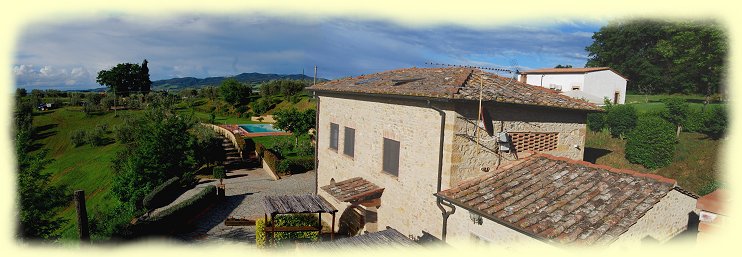 Casale Giulia - Toskana - Blick von der Terrasse