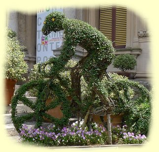 Radfahrer in der Toskana