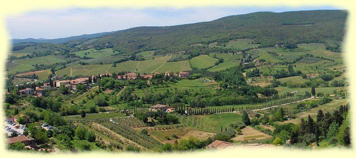 San Gimignano -  BLick vom Torre Grosso, dem Dicken Turm