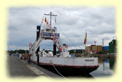 Wolgast - Einendeisenbahn-Dampffhrschiff Stralsund