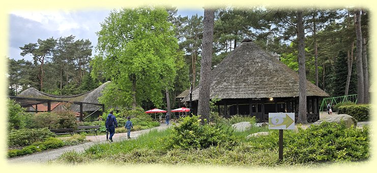Weltvogelpark -  Ausgangsbereich